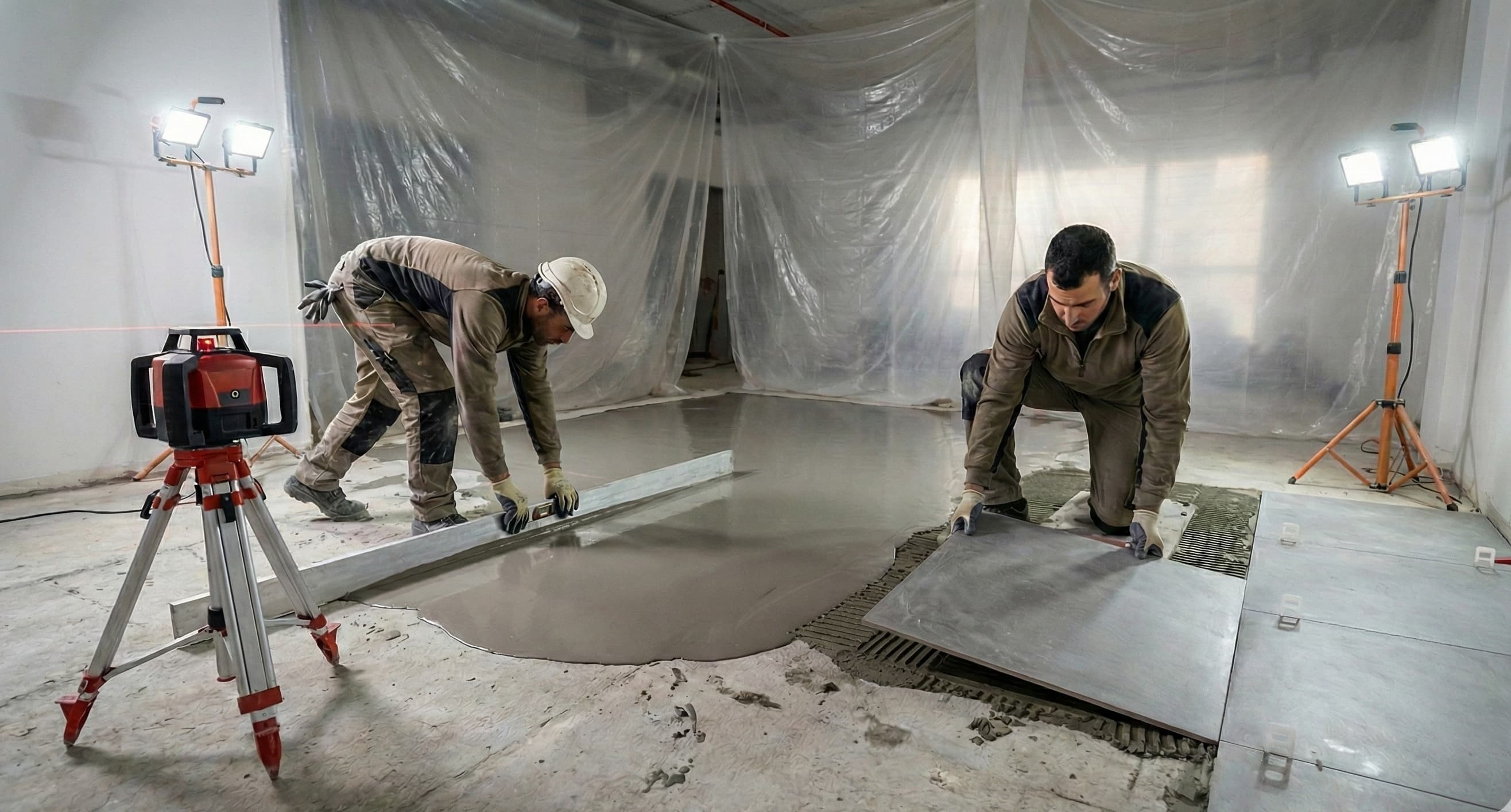 Floor & wall tiling